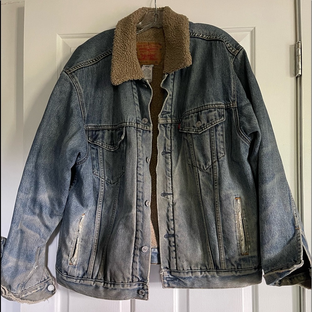 Mens Levi’s Jean Jacket -Sherpa Lined XL